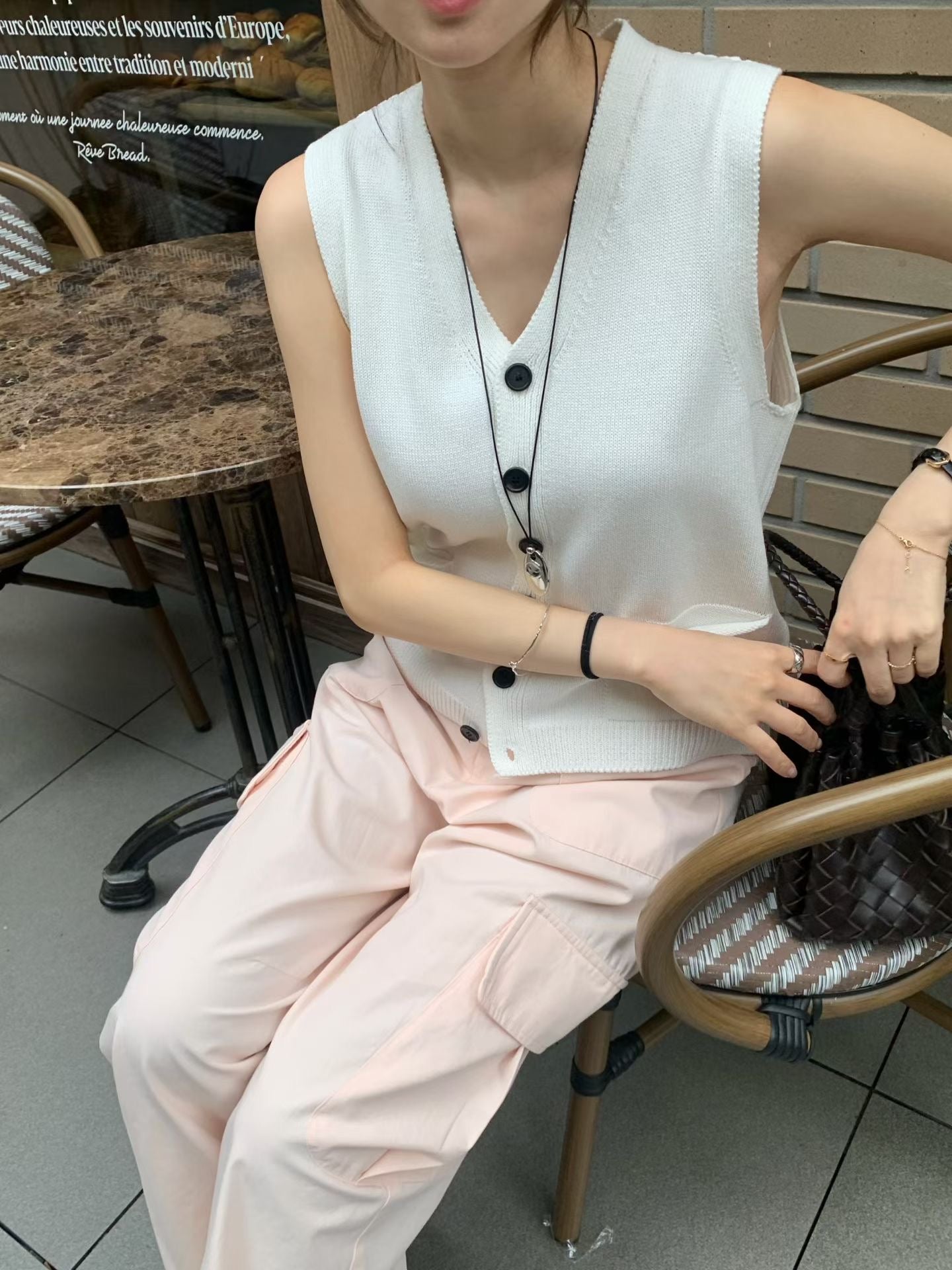 Pasithea Knit Sweater Vests (3 Colors)