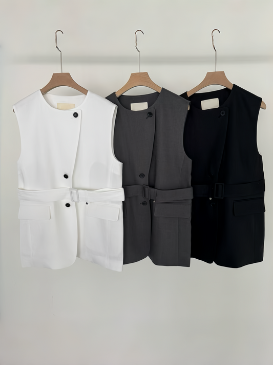 Harmon Linen Vest (3 Colors)