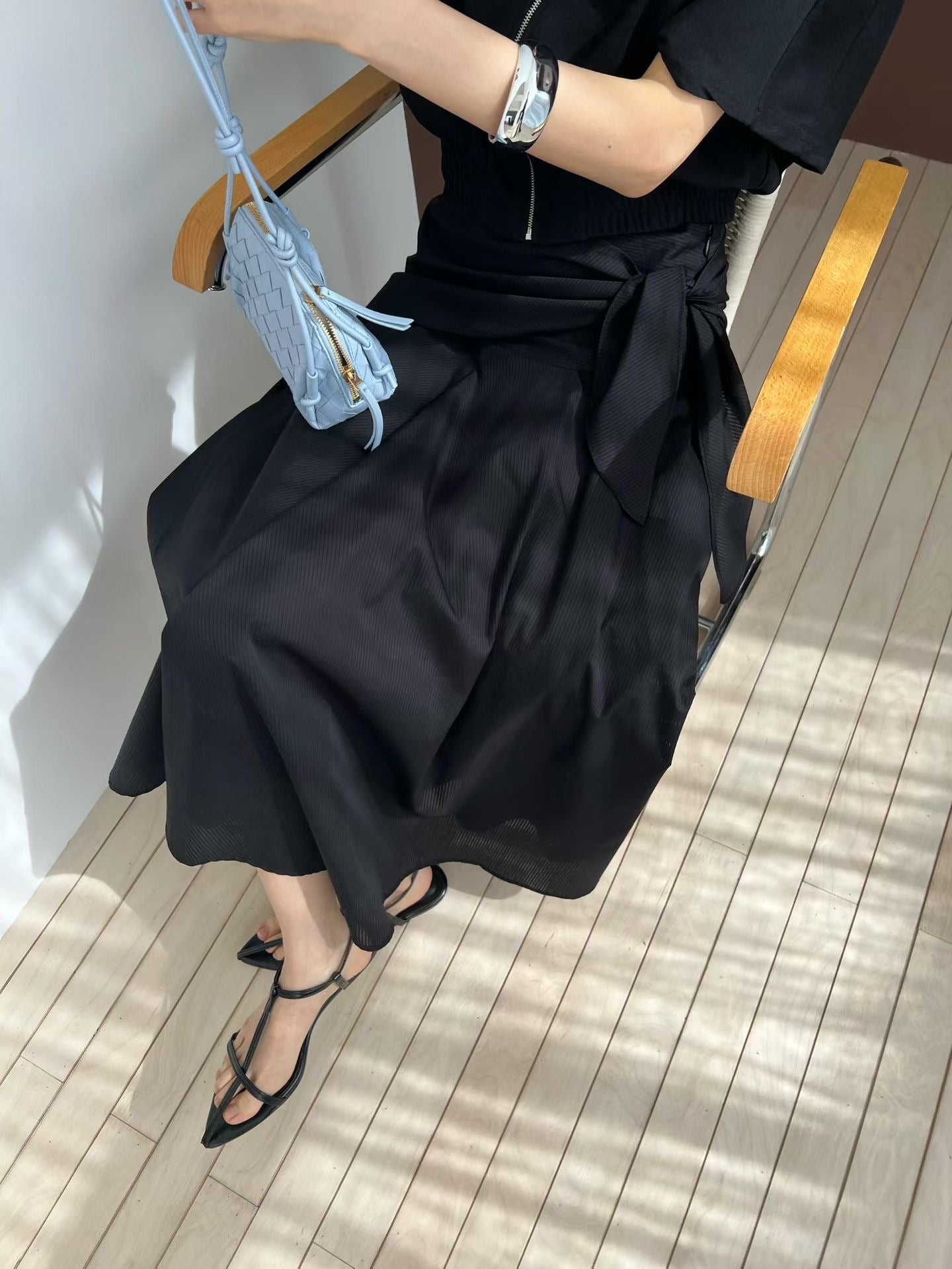 Eurielle Striped Skirt (3 Colors)