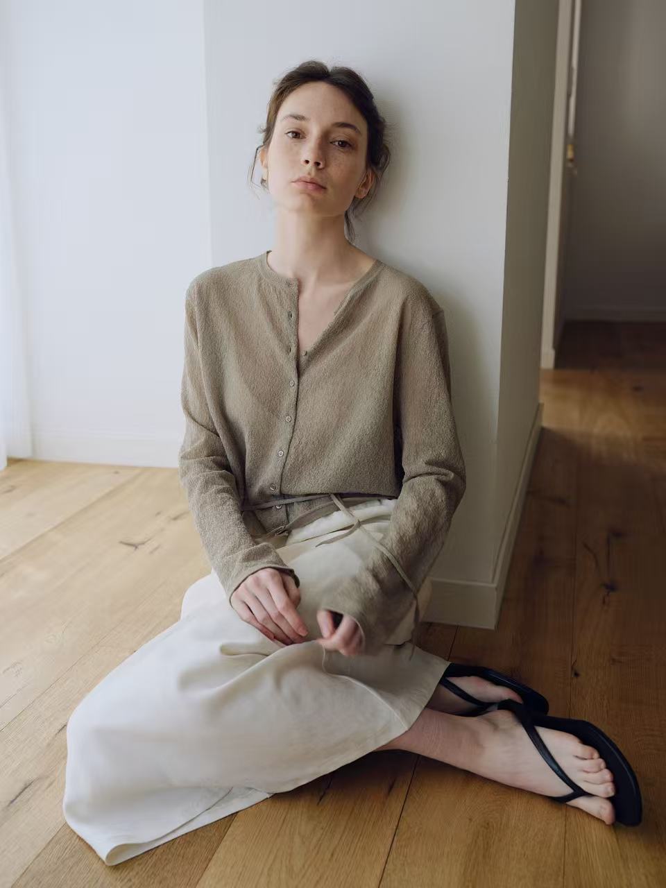 【亞麻44%棉36%】 Oriel Knit Top (3 Colors)