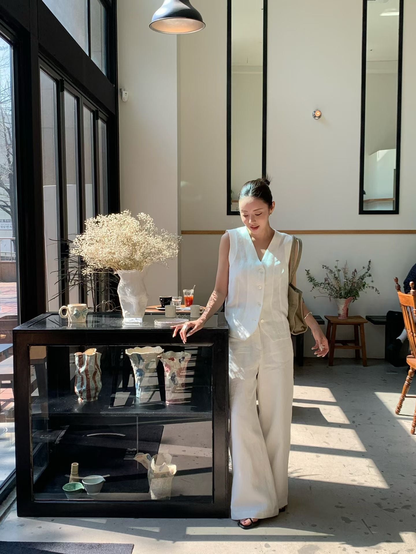 Elpis 100% Linen Vest (2 Colors)