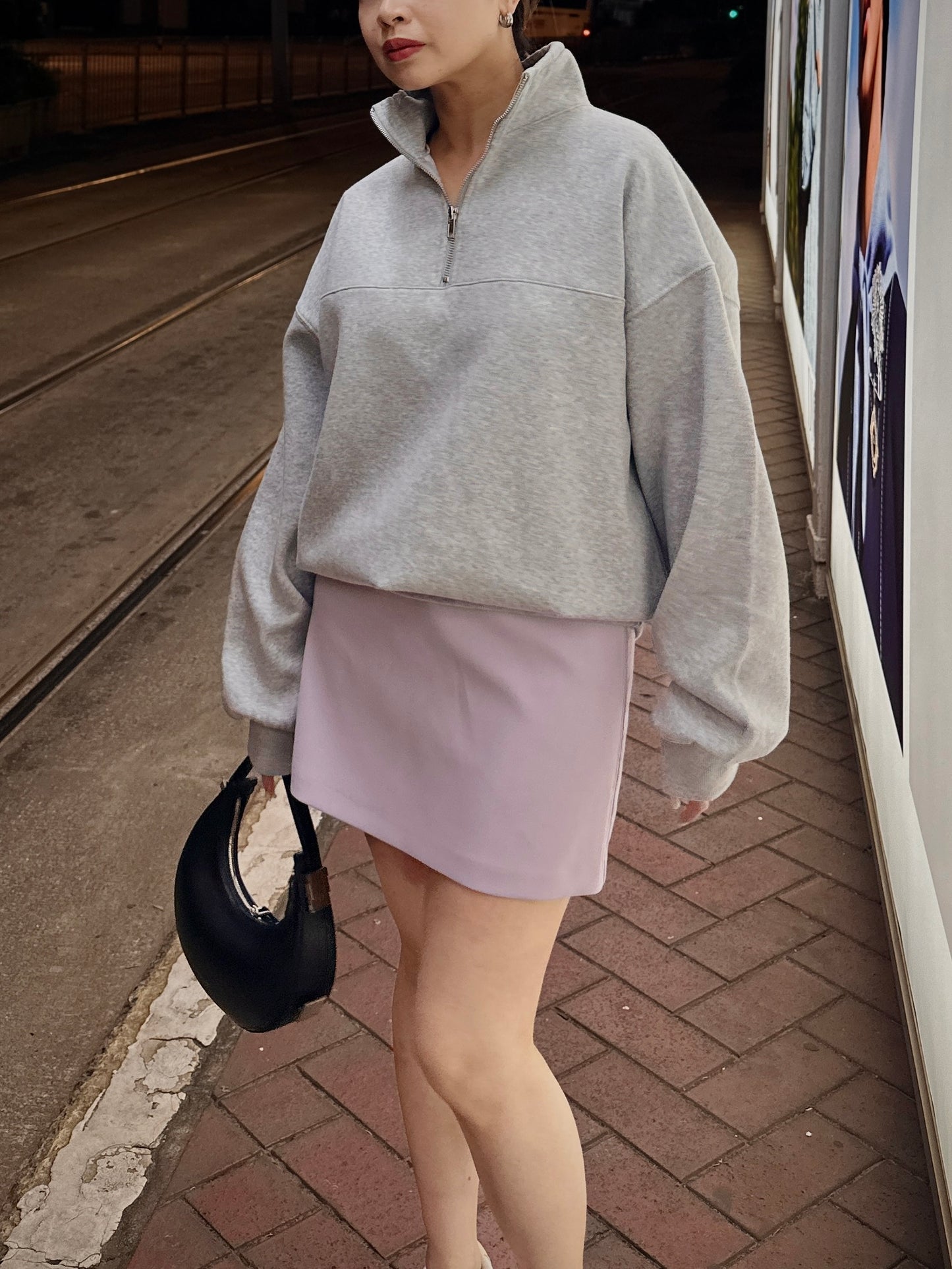 Oversized Zip-top Sweatshirt