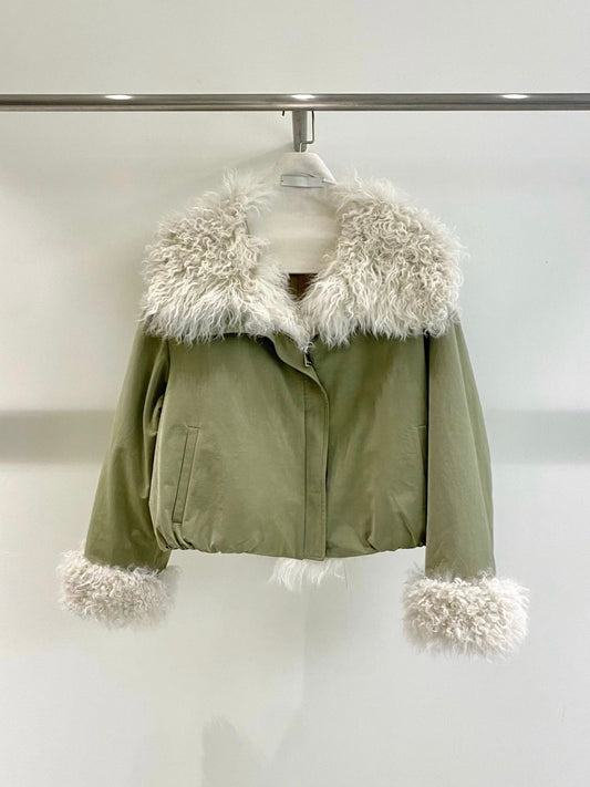 Wintery Goose Down Jacket 【羊毛領鵝絨羽絨】