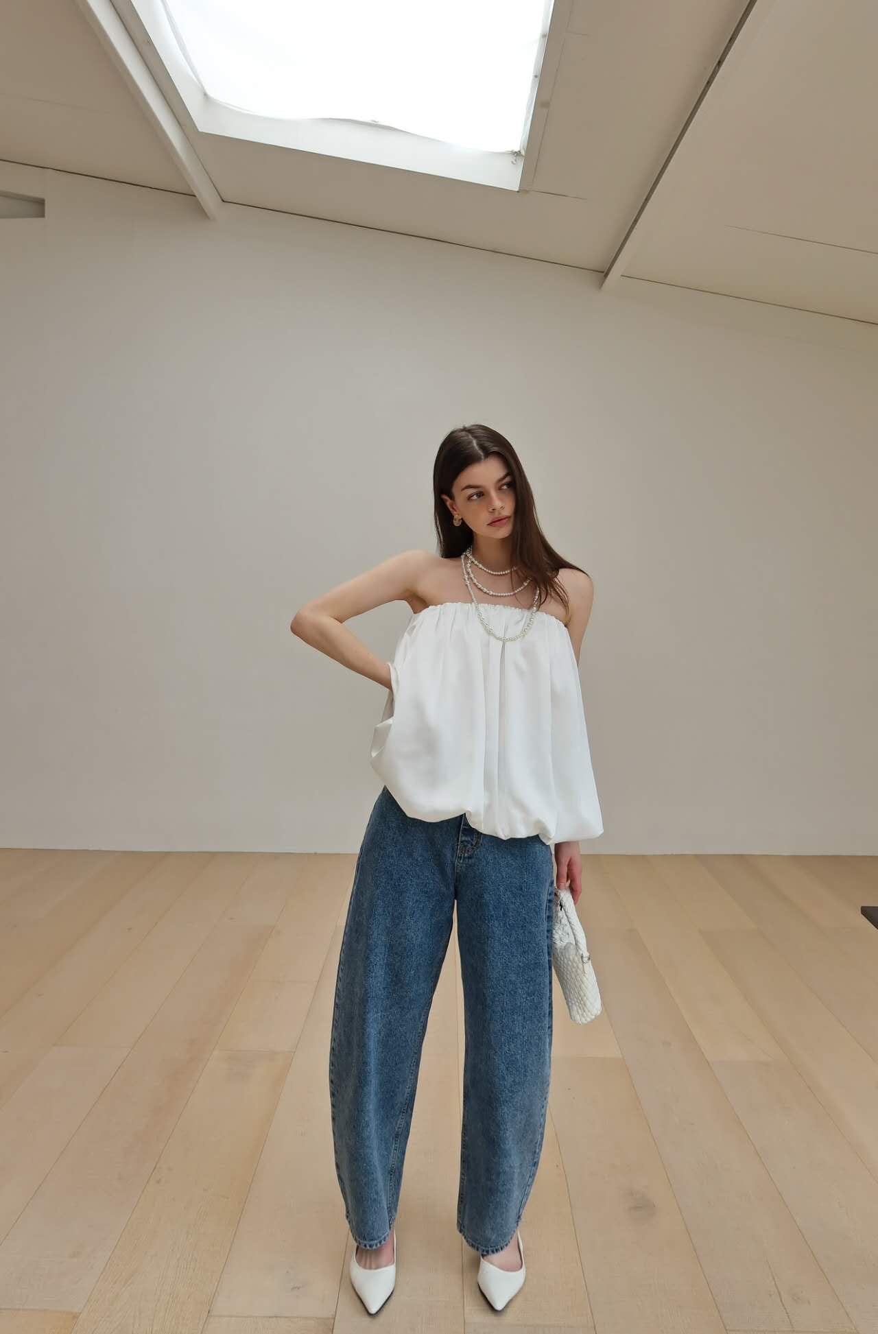 Ballon Denim Pants (2 Colors)