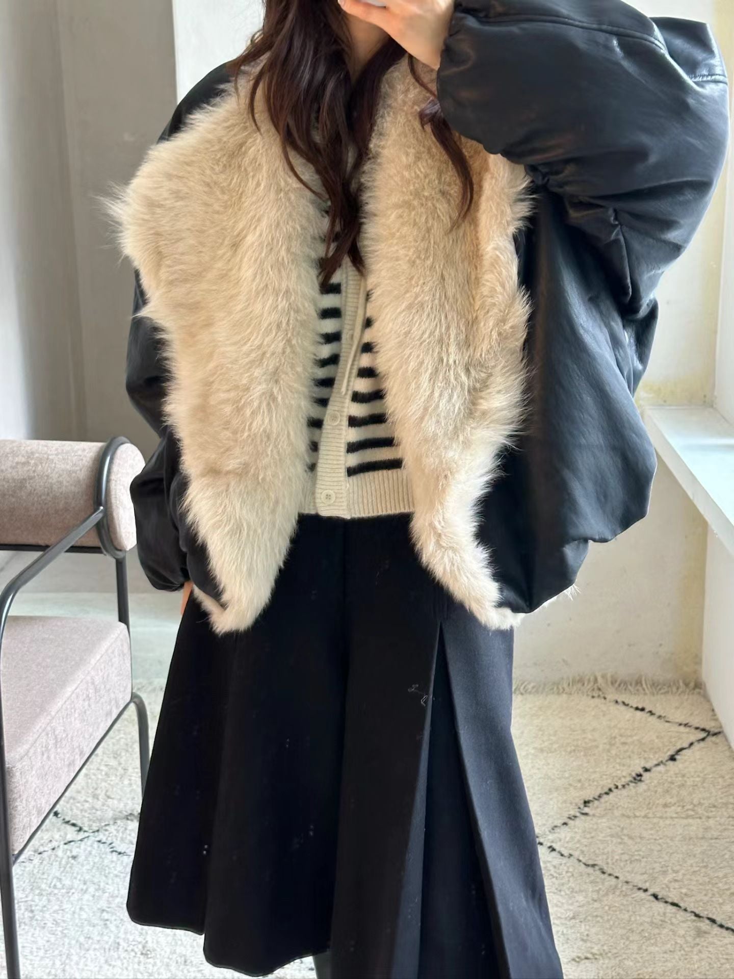 Thisbe Duck Feather Jacket 【羊毛翻領鴨絨羽絨】(2 Colors)