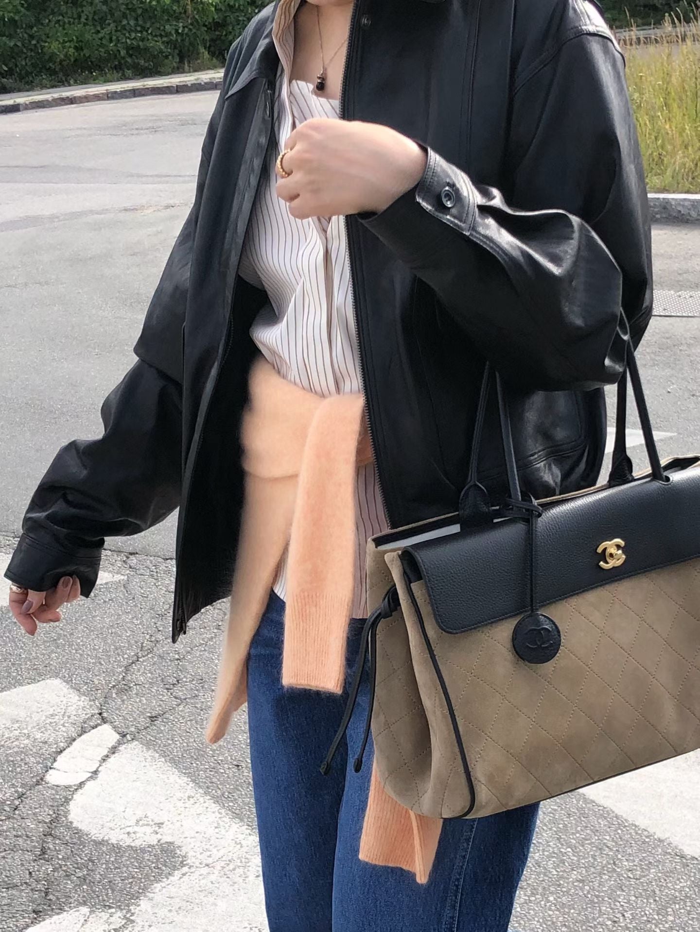 Bella Leather Blouson (2 Colors)