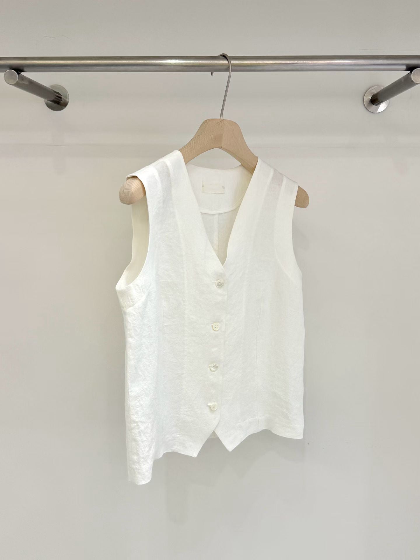 Elpis 100% Linen Vest (2 Colors)