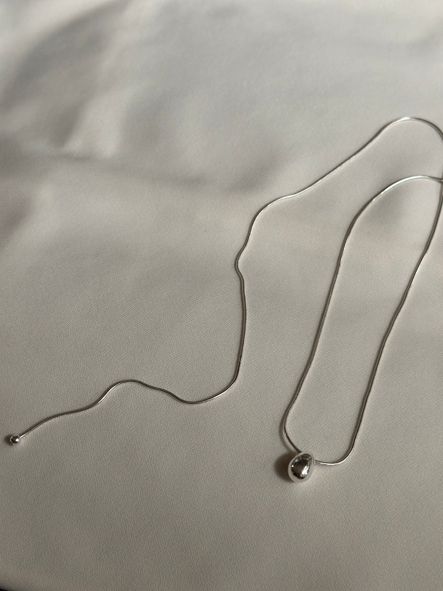 Waterdrop Sliver Plated Necklace