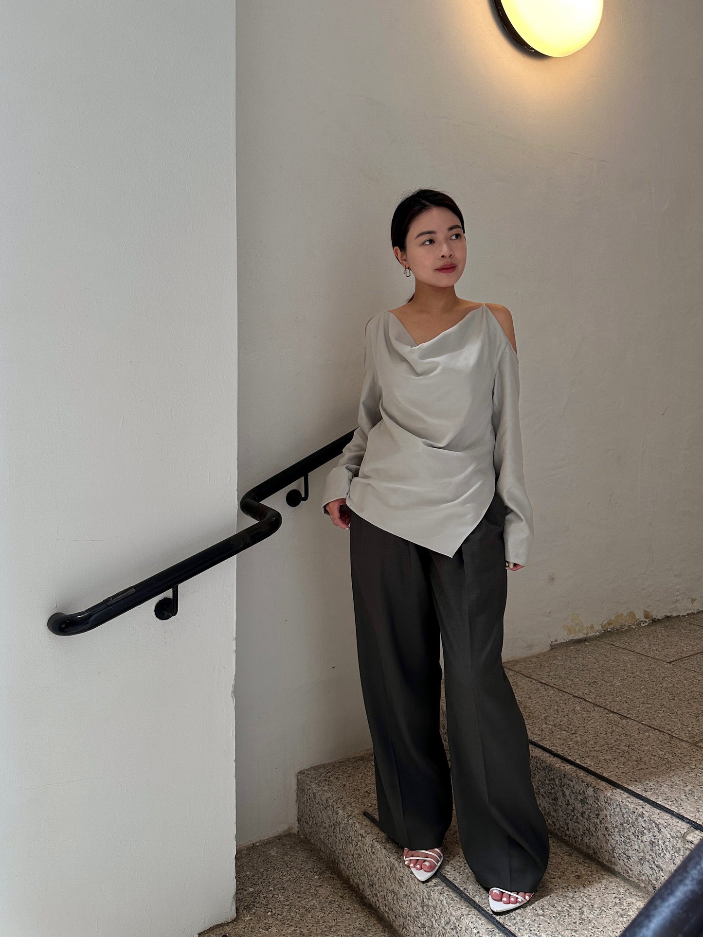 Mid-rise Wide Trousers