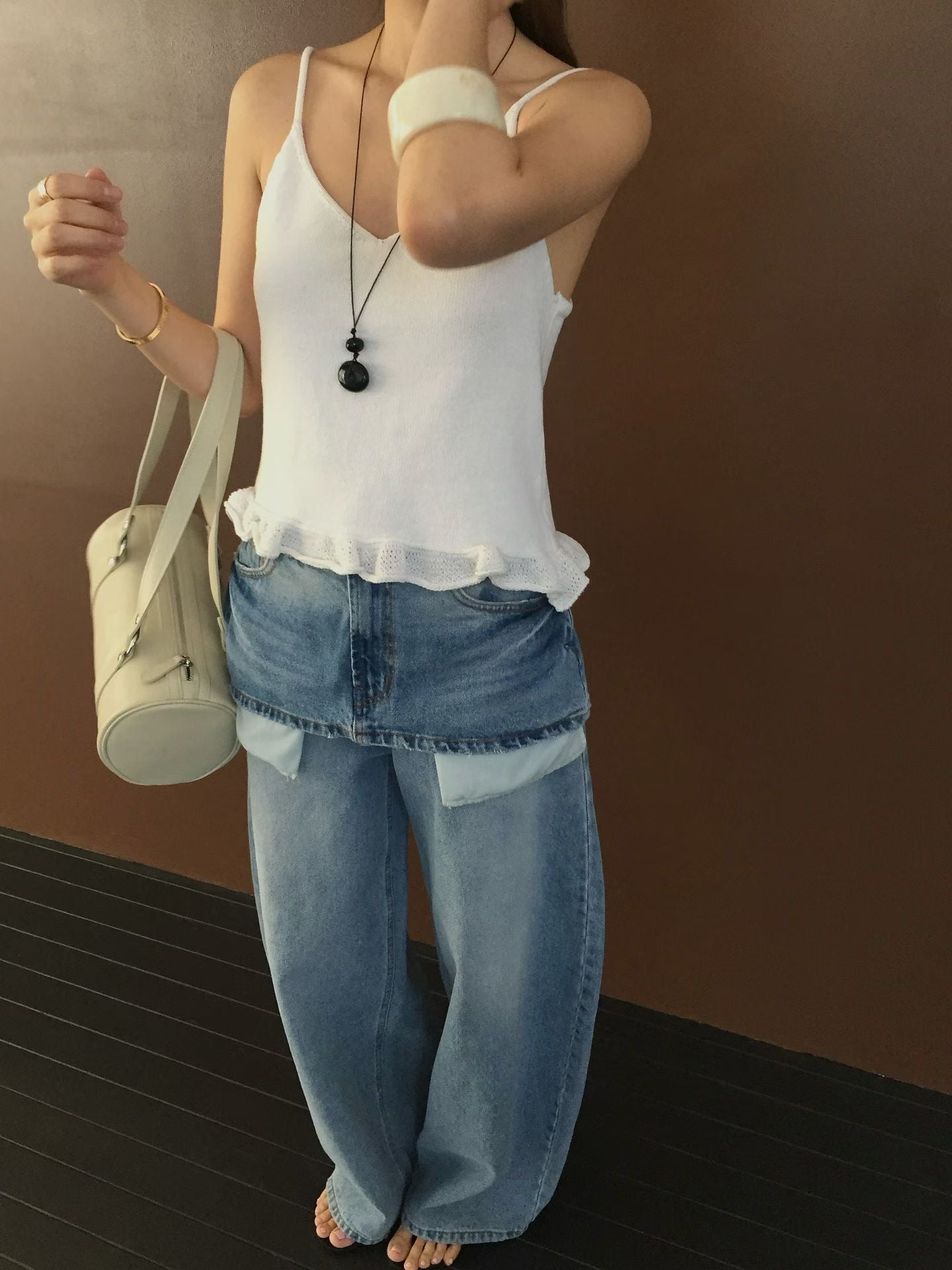 Nessa Barrel Cow Leather Bag (2 Colors)