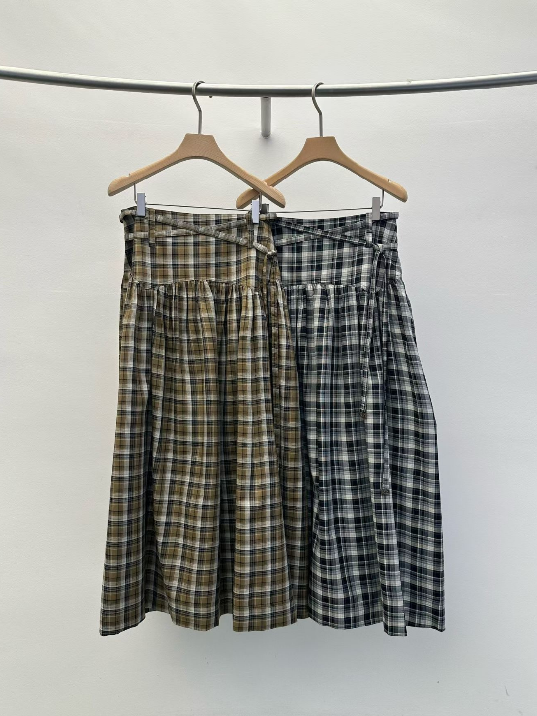 Lilac Windy Check Skirt (2 Colors)