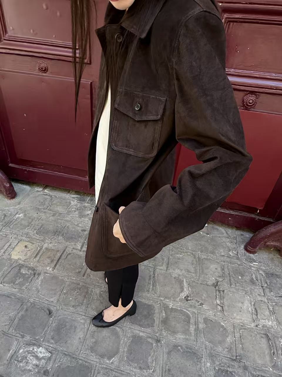 Veirra Pig Skin Leather Jacket
 (2 Colors)