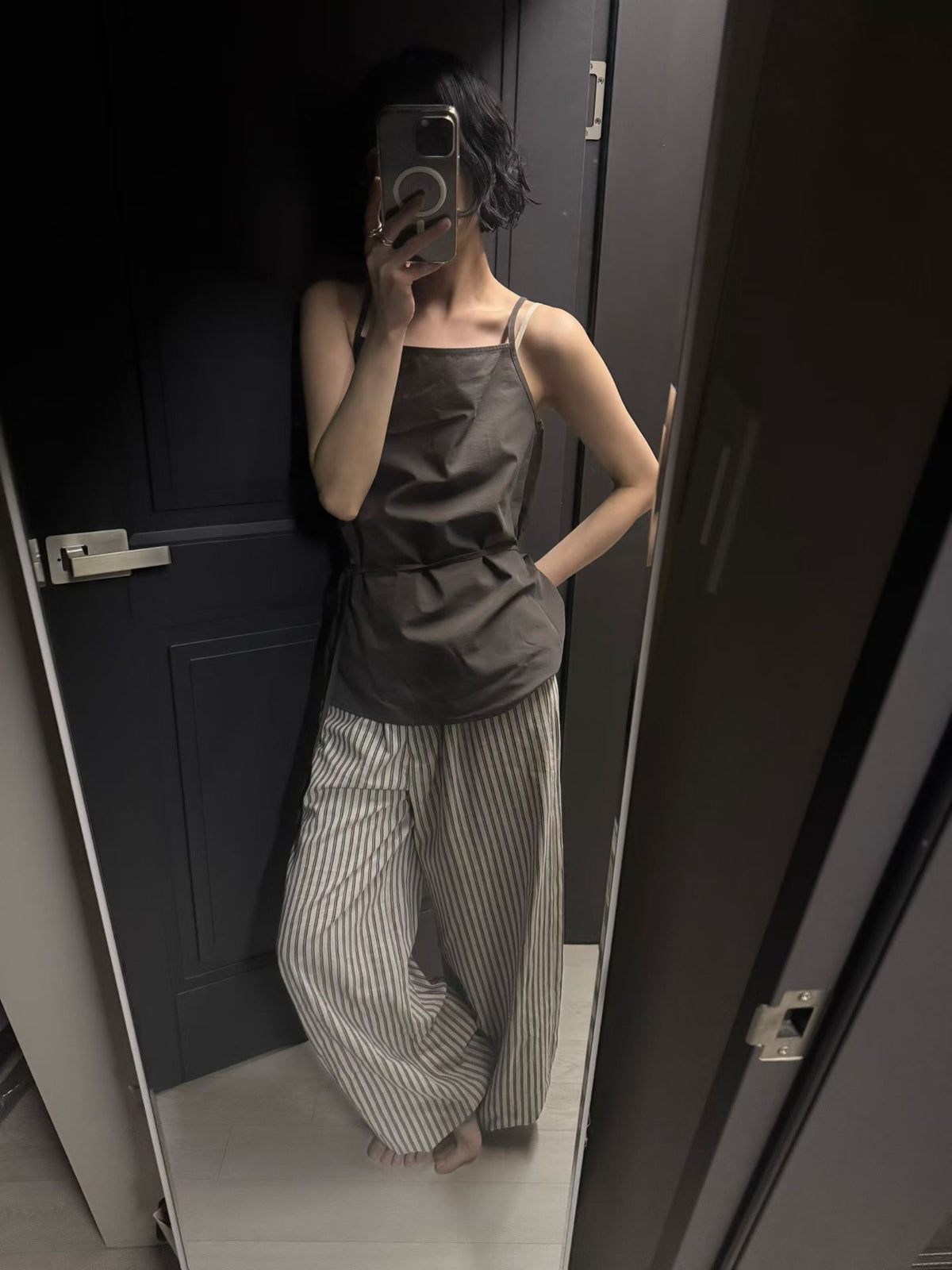 Durt Striped Wide Pants (2 Colors) – Be Gentle