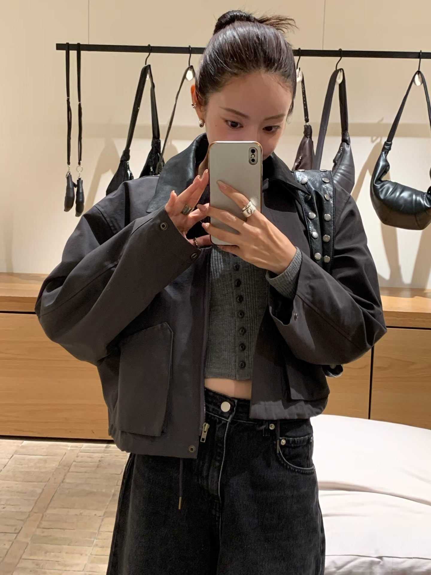 【可拆卸撞色翻領】 Zaranne Jacket (3 Colors)