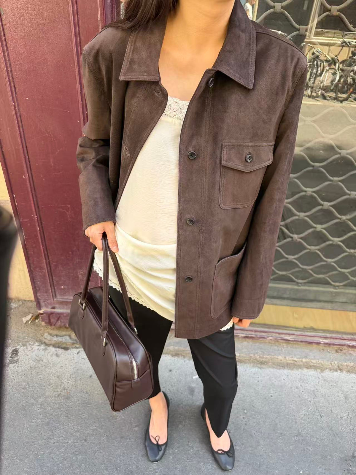 Veirra Pig Skin Leather Jacket
 (2 Colors)