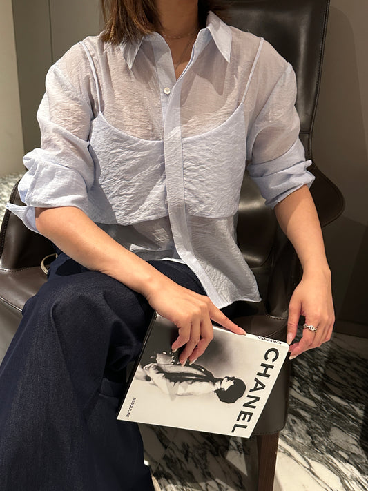 Asymmetric Double Layer Blouse