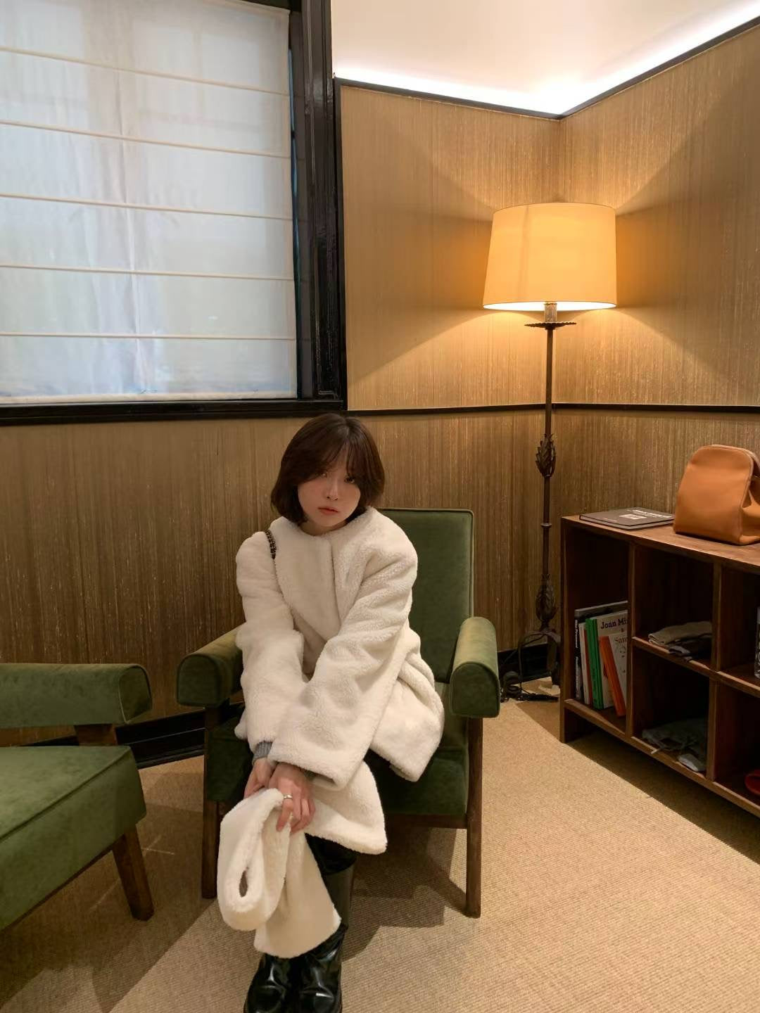 Serafine Coat with Muffler