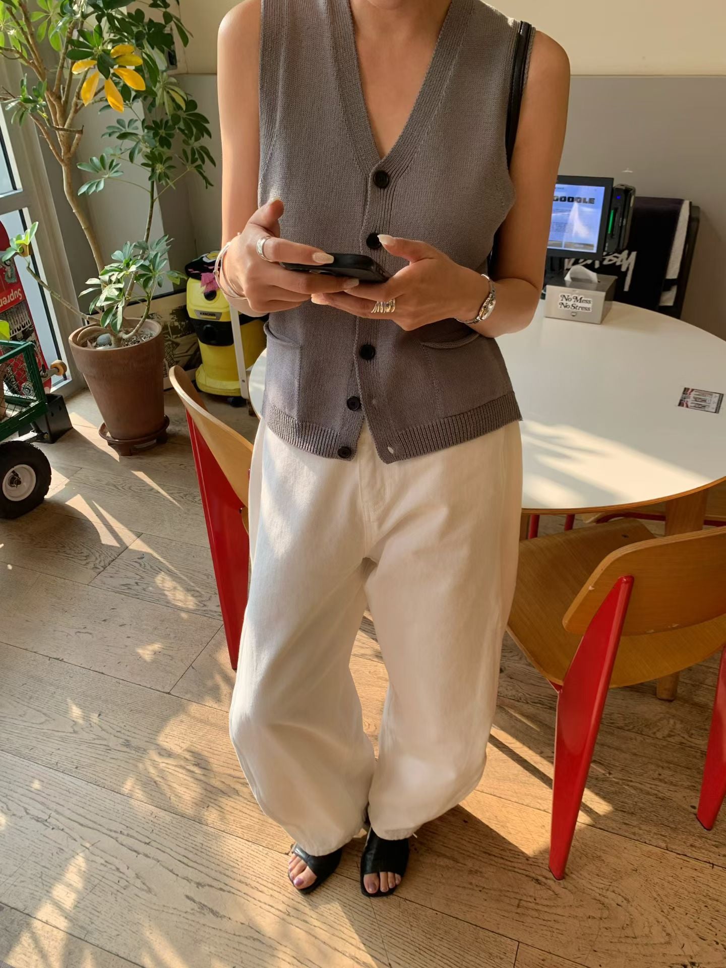 Pasithea Knit Sweater Vests (3 Colors)