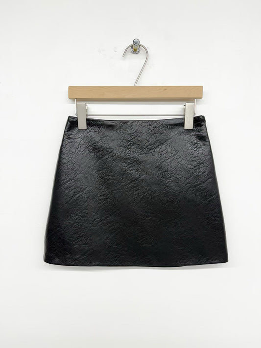 Ines PU A-line Skirt (2 Colors)