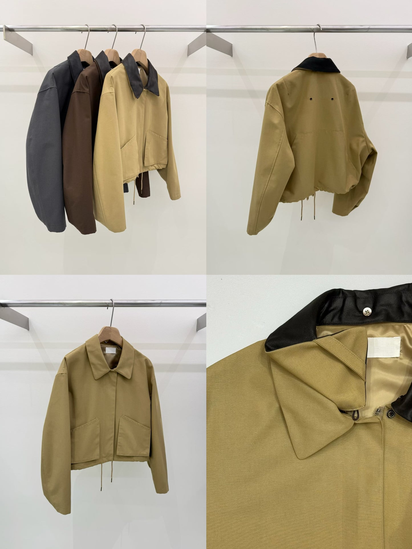【可拆卸撞色翻領】 Zaranne Jacket (3 Colors)