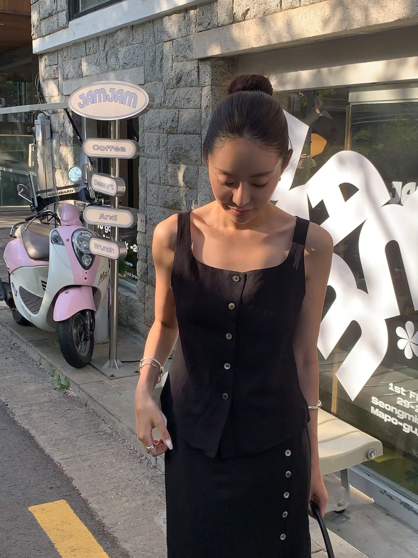 【亞麻50%面料】 Xanthe Linen Top (2 Colors)