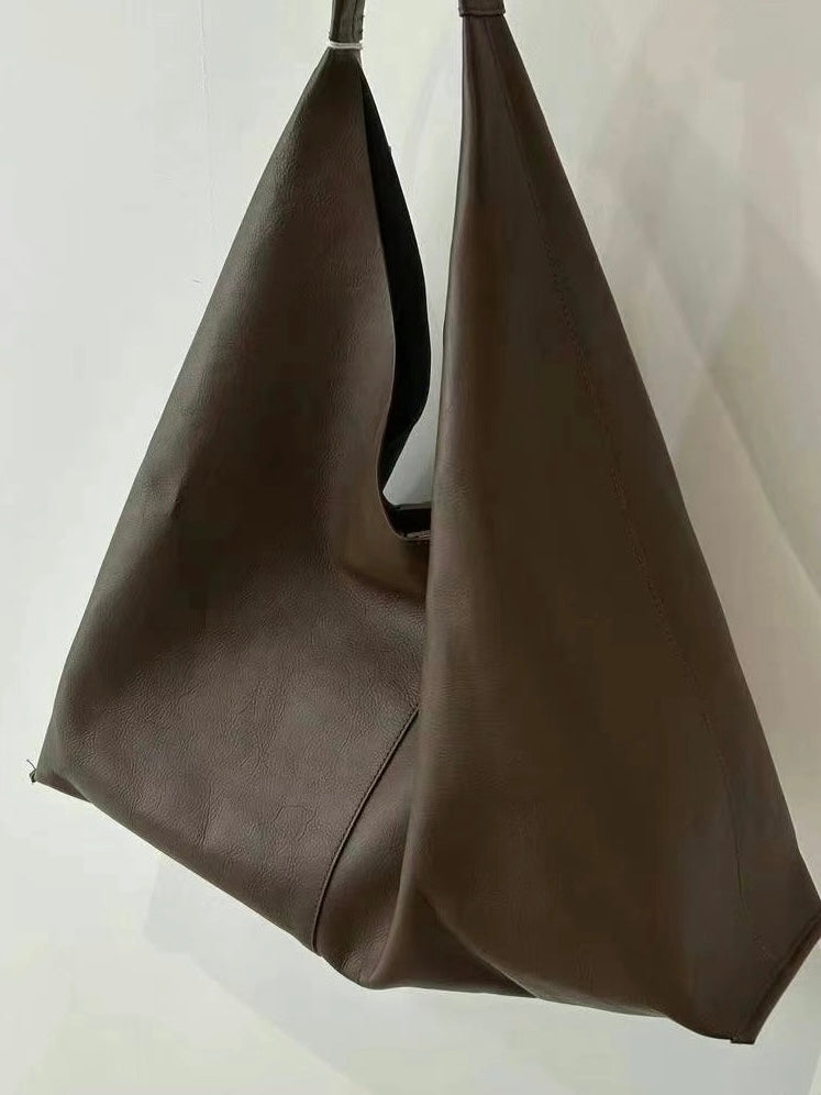 Cow Leather Tote Bag / Size L (2 Colors)