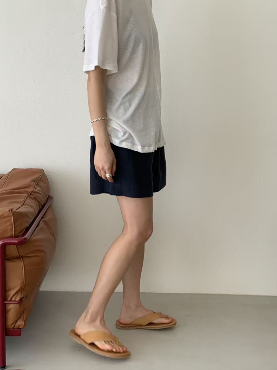 【亞麻55%棉23%】 Evadne Pants (3 Colors)
