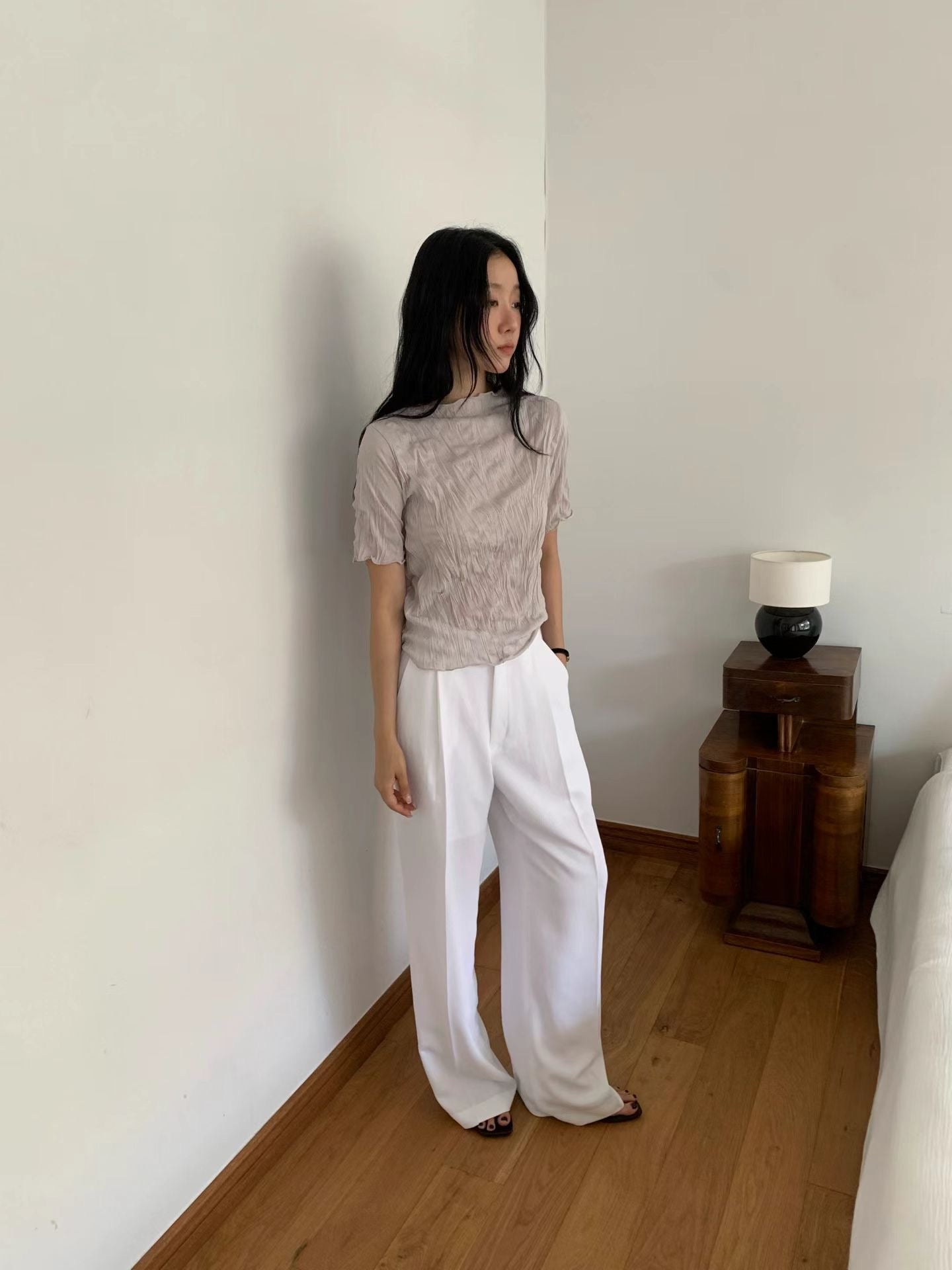 Summer One-Tuck Pants (4 Colors)