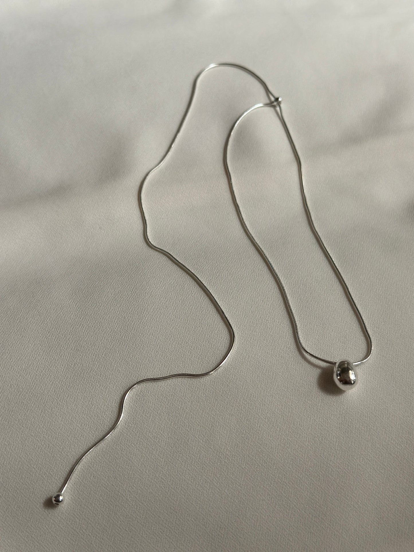 Waterdrop Sliver Plated Necklace