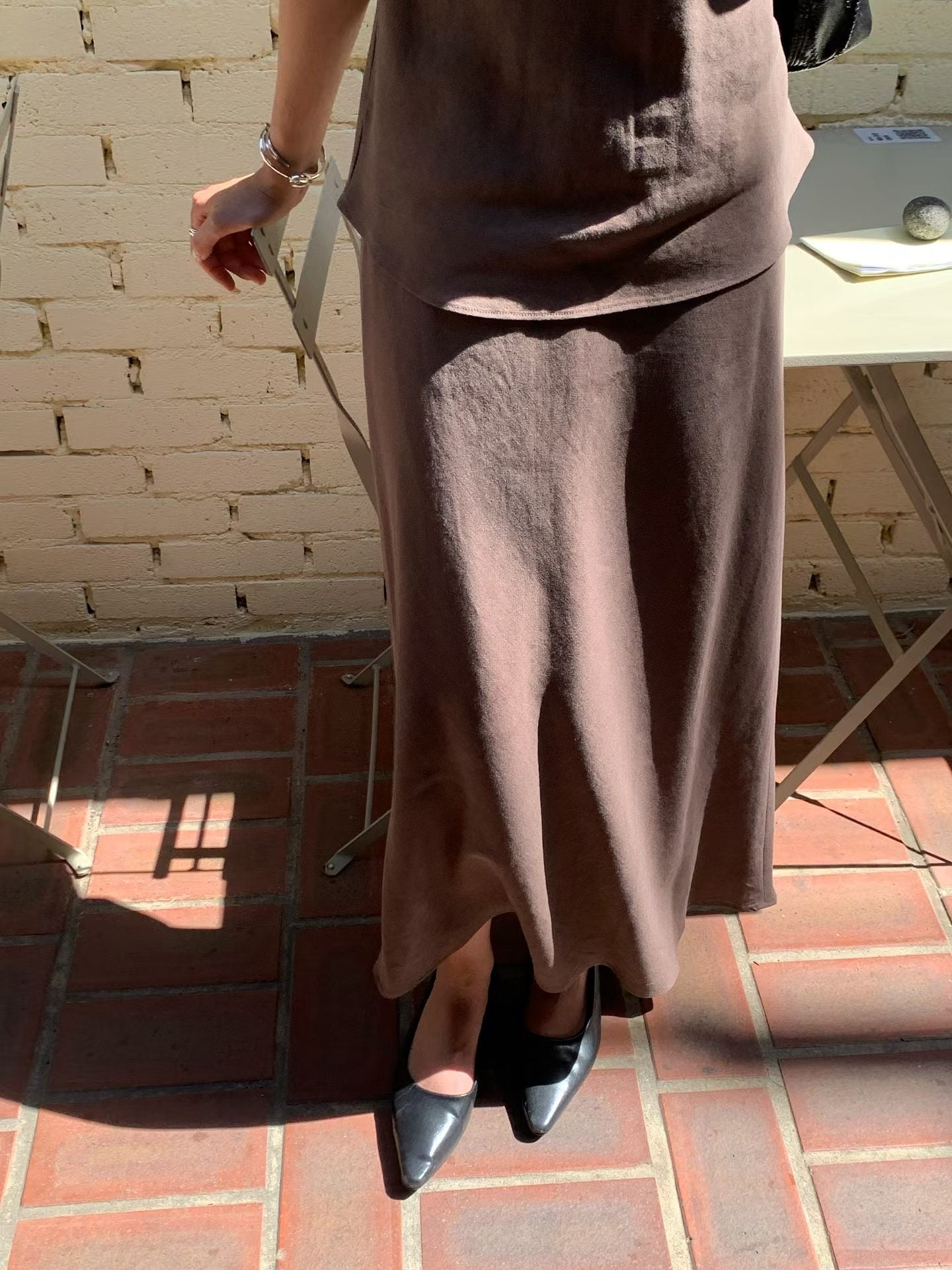 【亞麻40%面料】 Emeris Skirt (2 Colors)