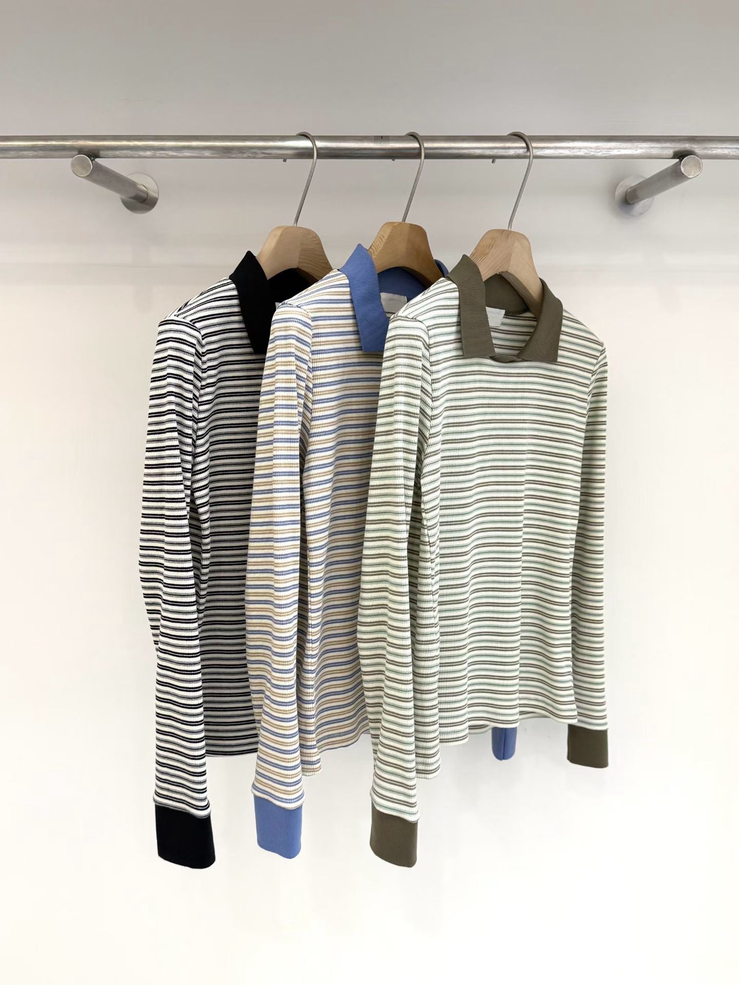 Striped Polo (3 Colors)