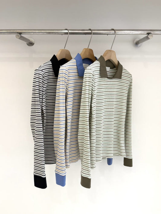 Striped Polo (3 Colors)