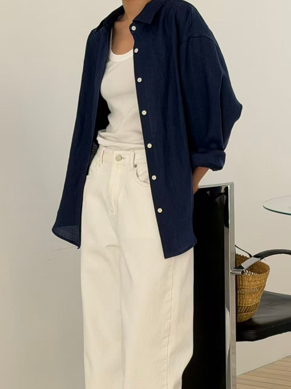 【亞麻100%】 Tamsy Shirt (4 Colors)