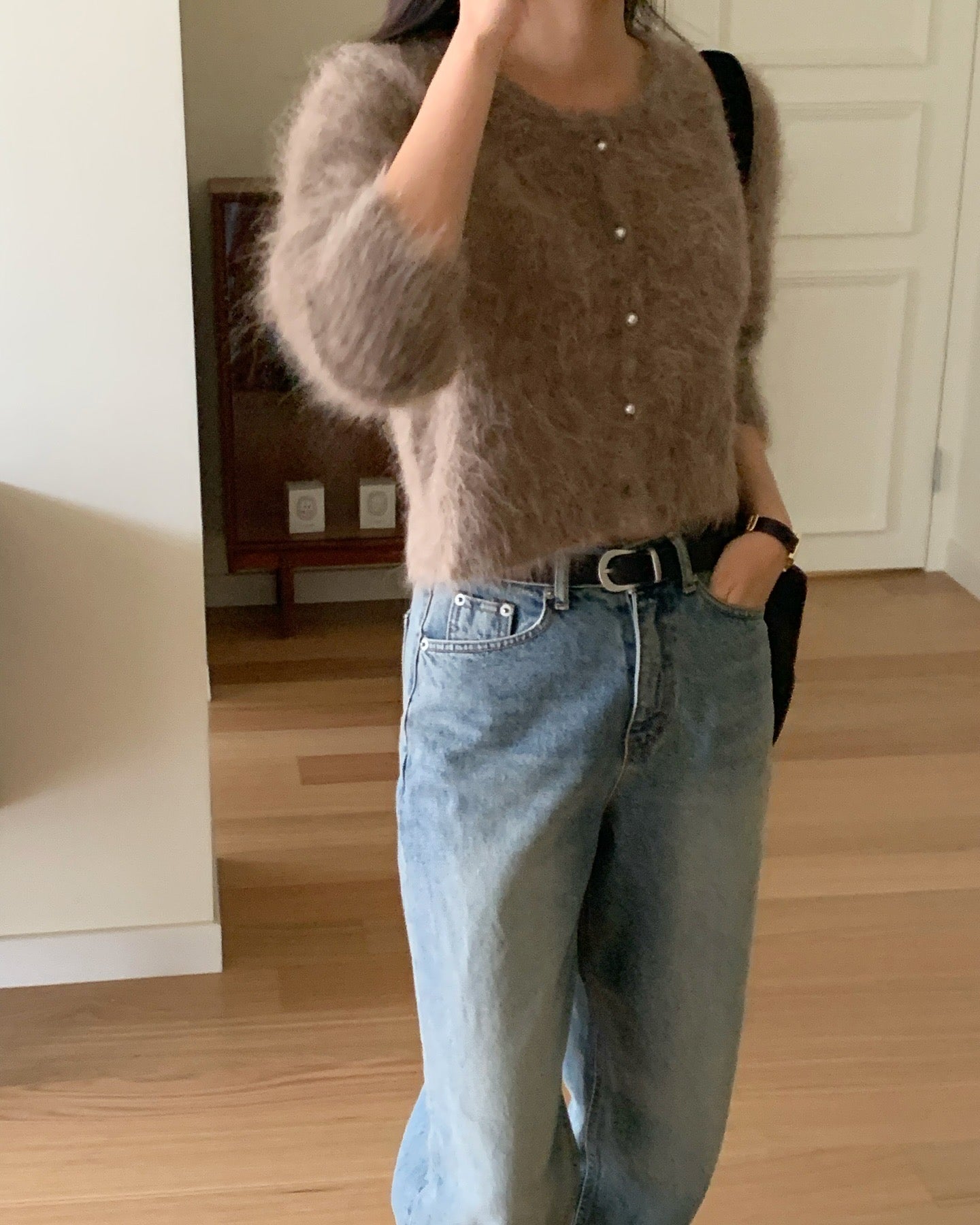 Erina Alpaca Round Cardigan (3 Colors)