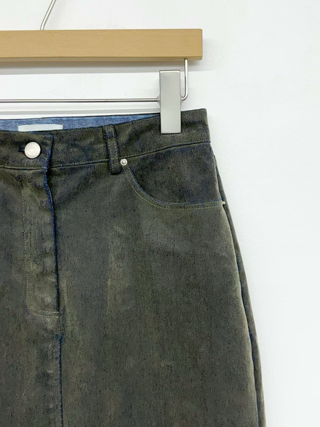 Sorrel Velvet Denim Skirt (3 Colors)
