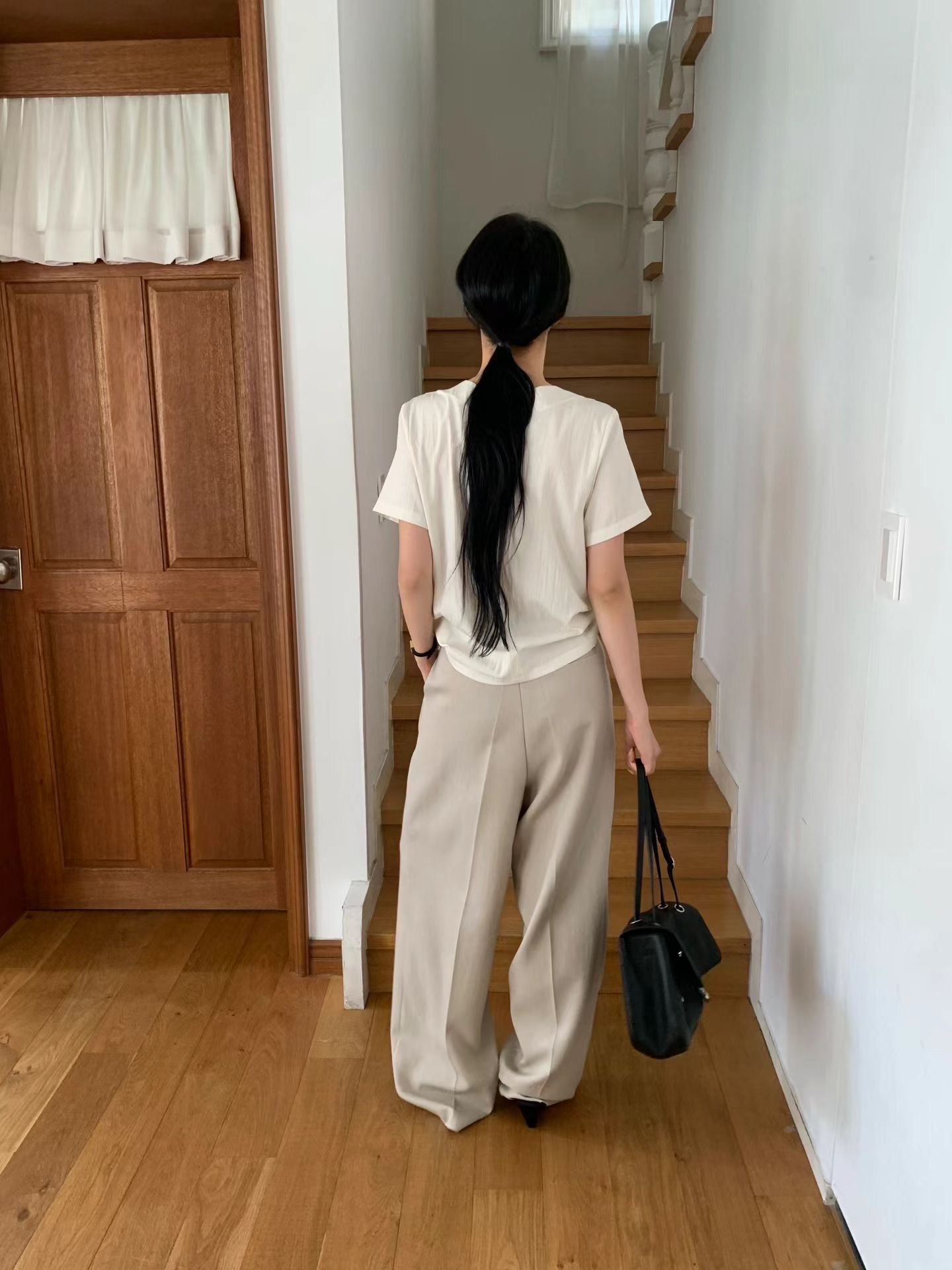 Neck Hool Blouse (2 Colors)