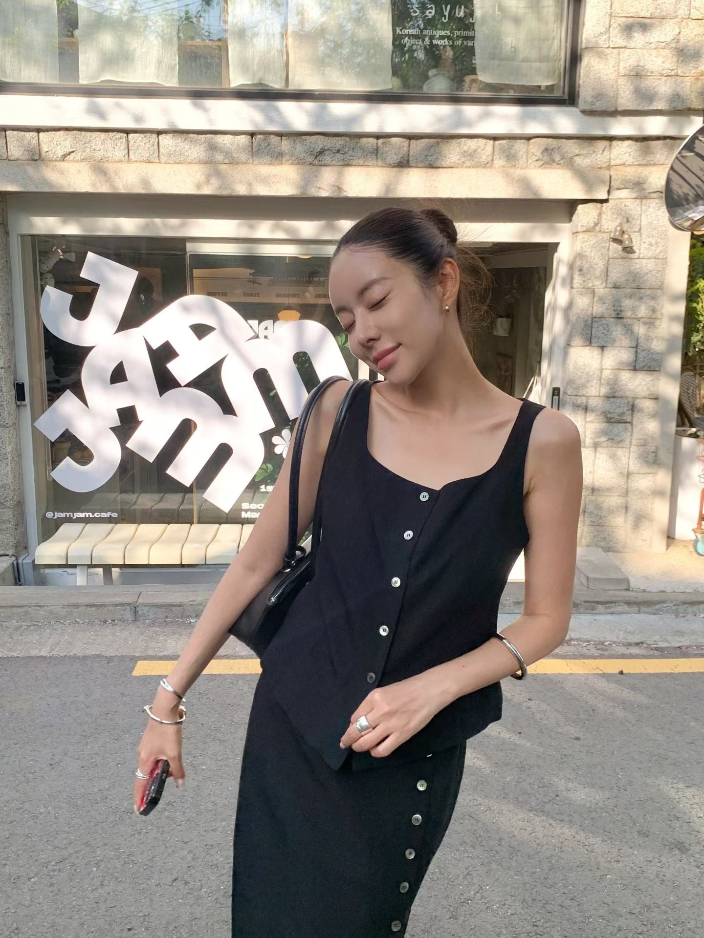 【亞麻50%面料】 Xanthe Linen Top (2 Colors)