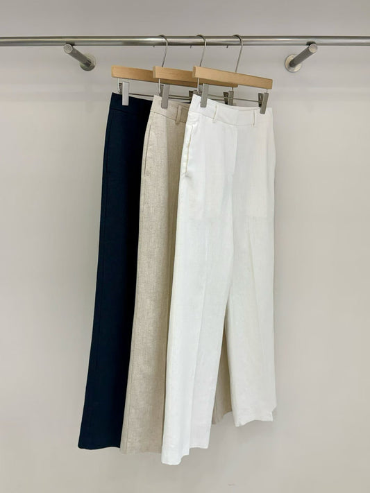 Harmonia 100% Linen Pants (3 Colors)