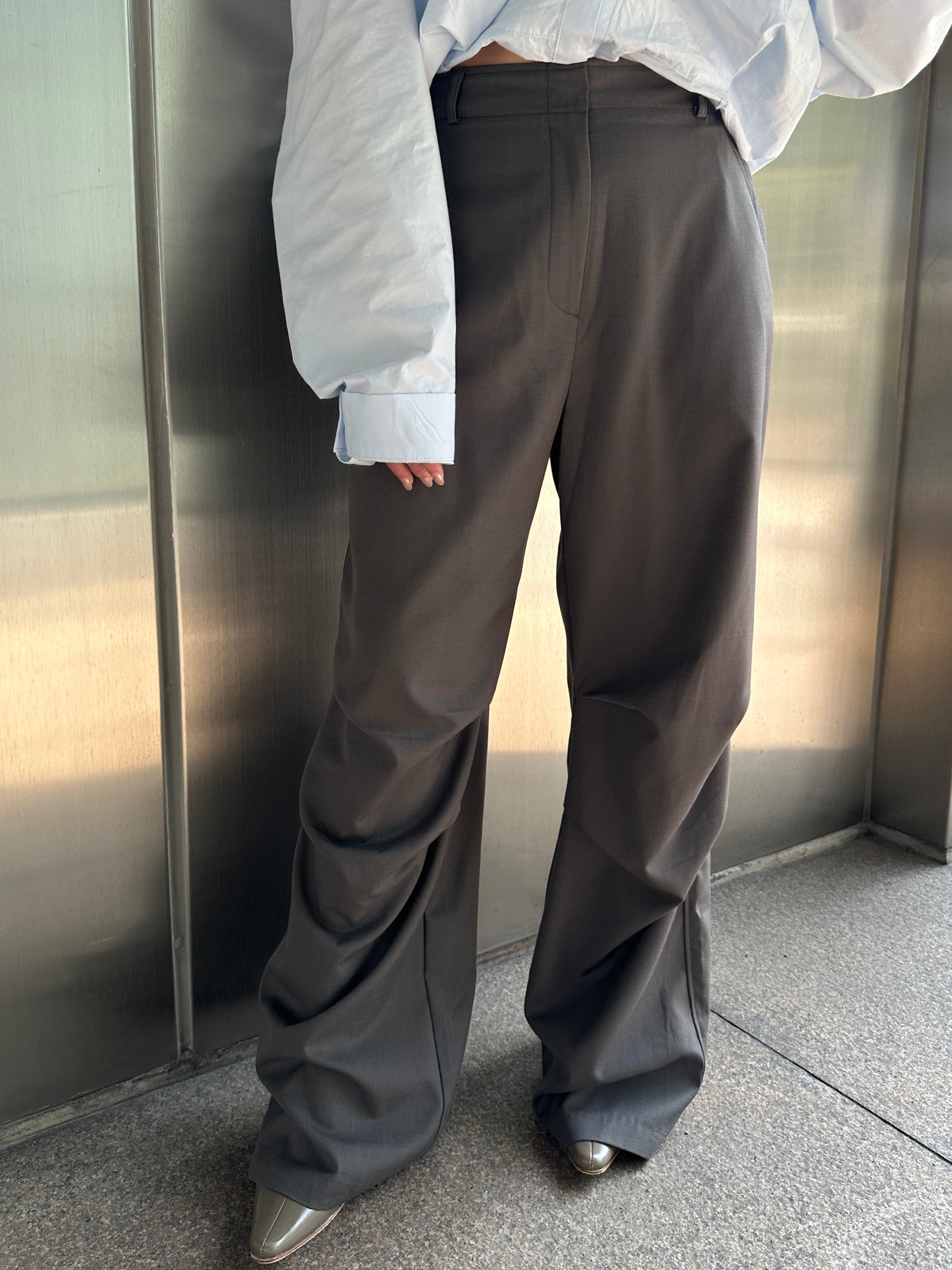 Parachute Trousers with Adjustable Waistband