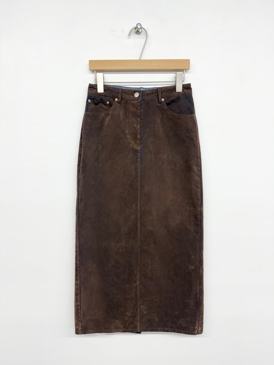 Sorrel Velvet Denim Skirt (3 Colors)