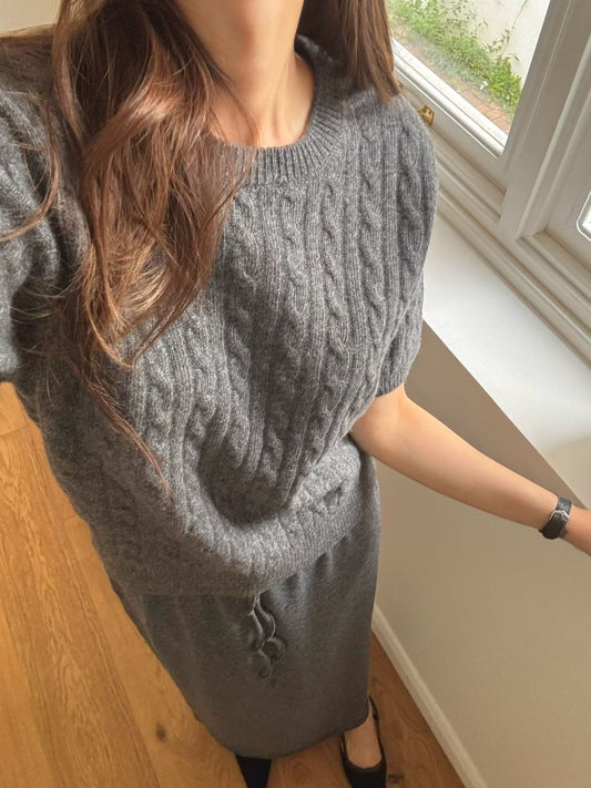 Vespera Merino Wool Knit Top (2 Colors)