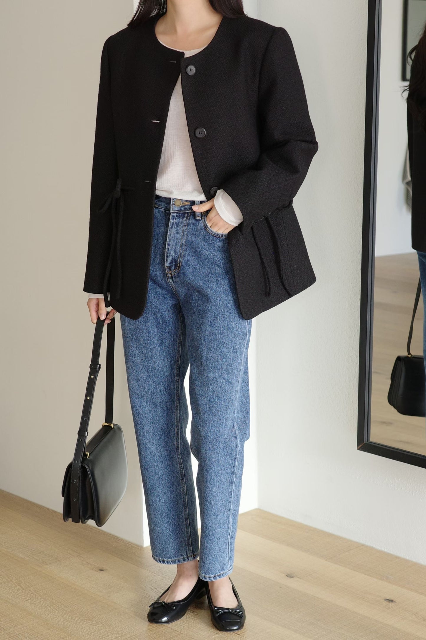 Peridot Tweed Jacket (Removable Ribbon Cut) (2 Colors)