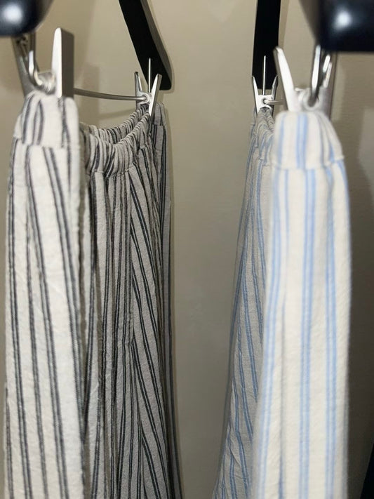 Durt Striped Wide Pants (2  Colours)