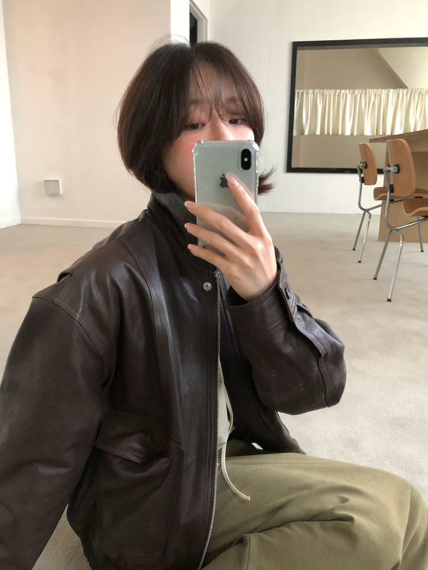 Bella Leather Blouson (2 Colors)