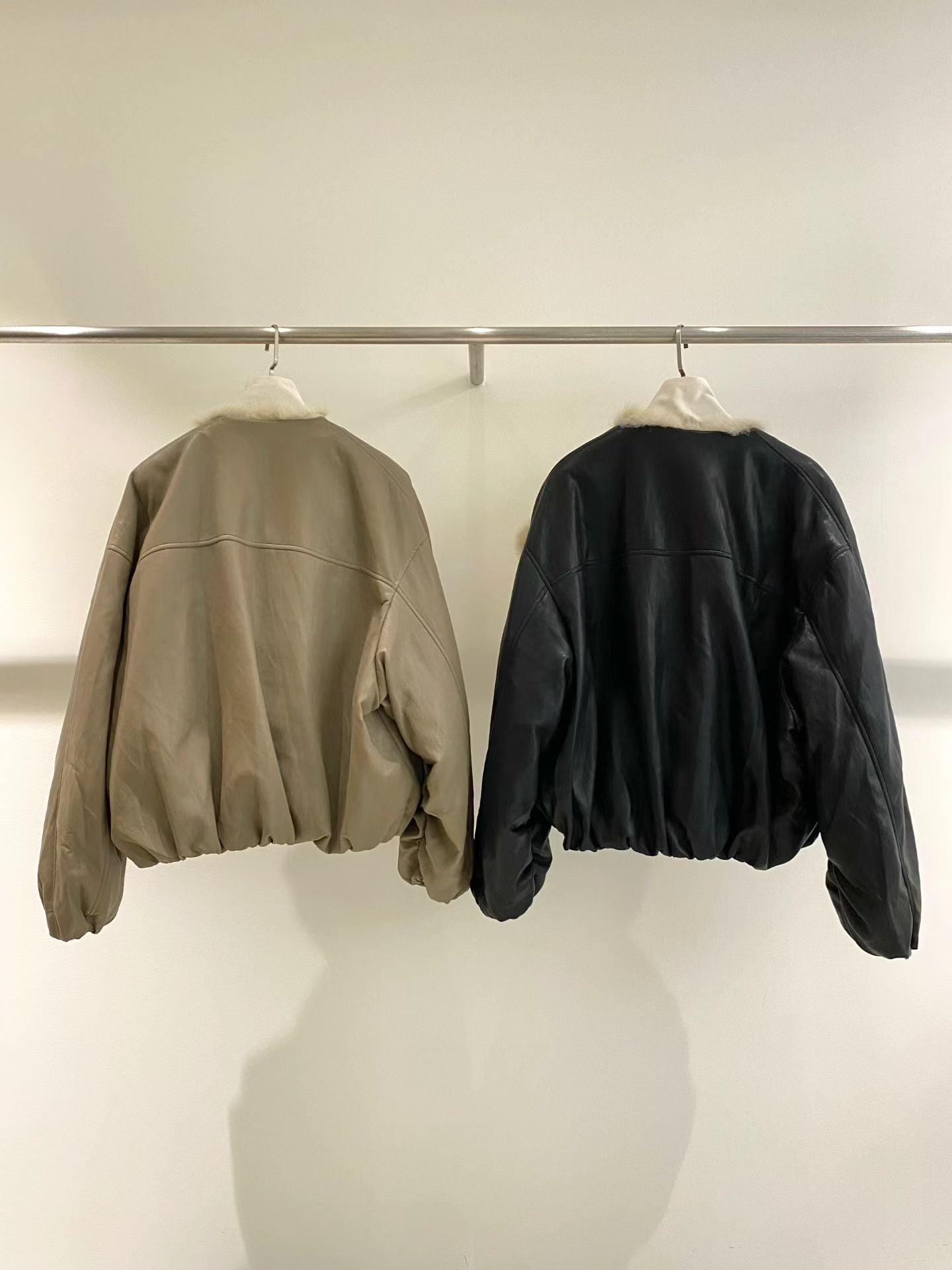 Thisbe Duck Feather Jacket 【羊毛翻領鴨絨羽絨】(2 Colors)