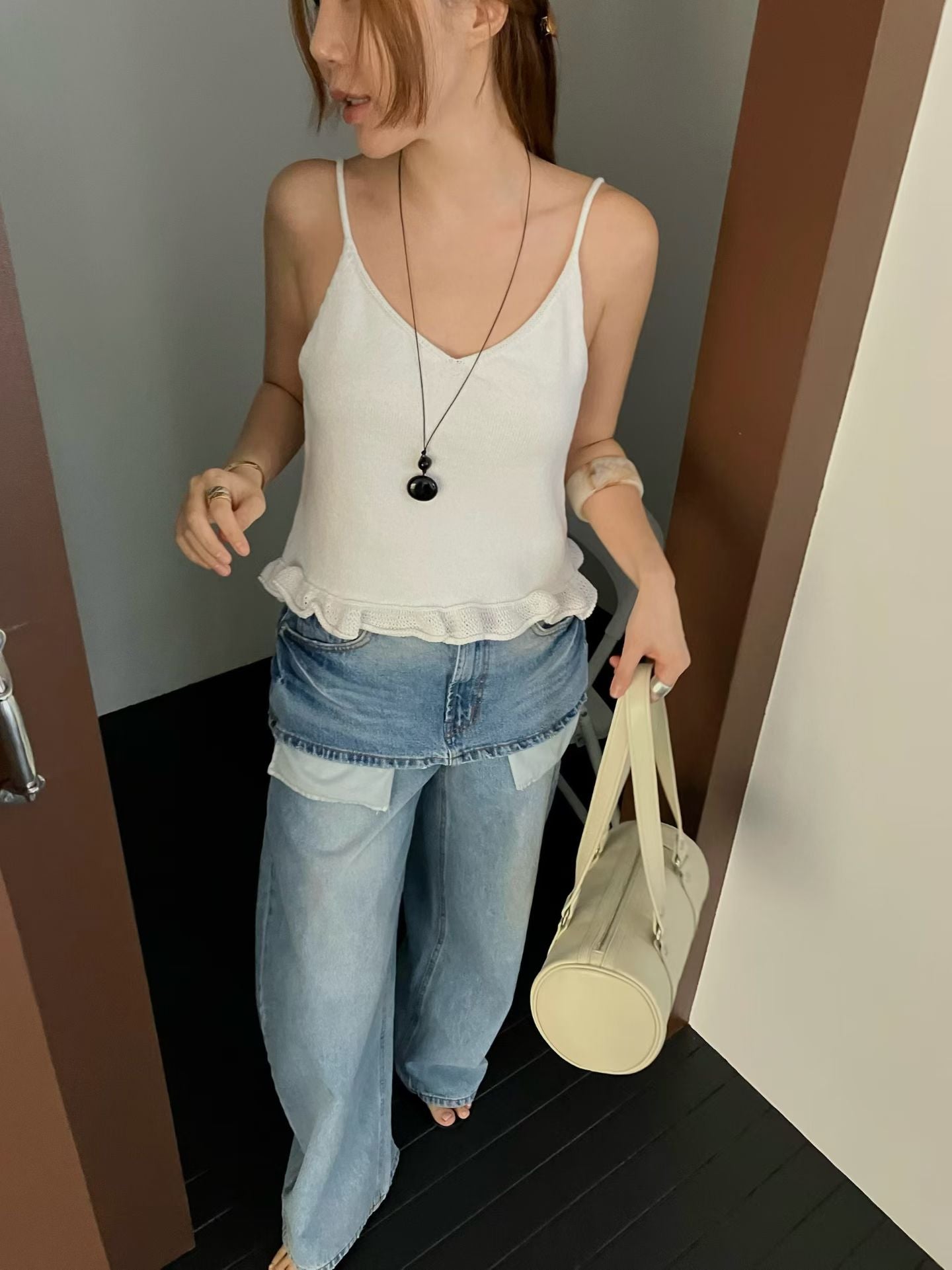 Nessa Barrel Cow Leather Bag (2 Colors)