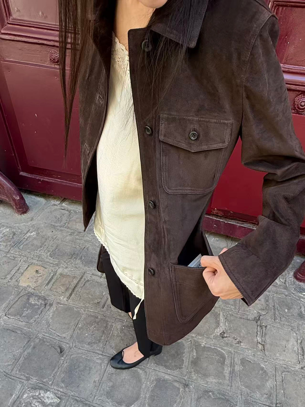 Veirra Pig Skin Leather Jacket
 (2 Colors)
