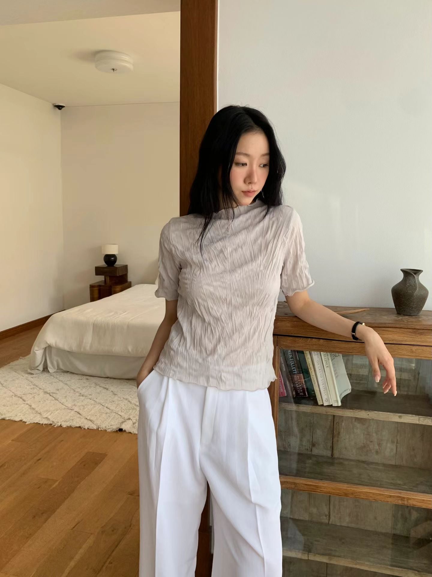 Summer One-Tuck Pants (4 Colors)
