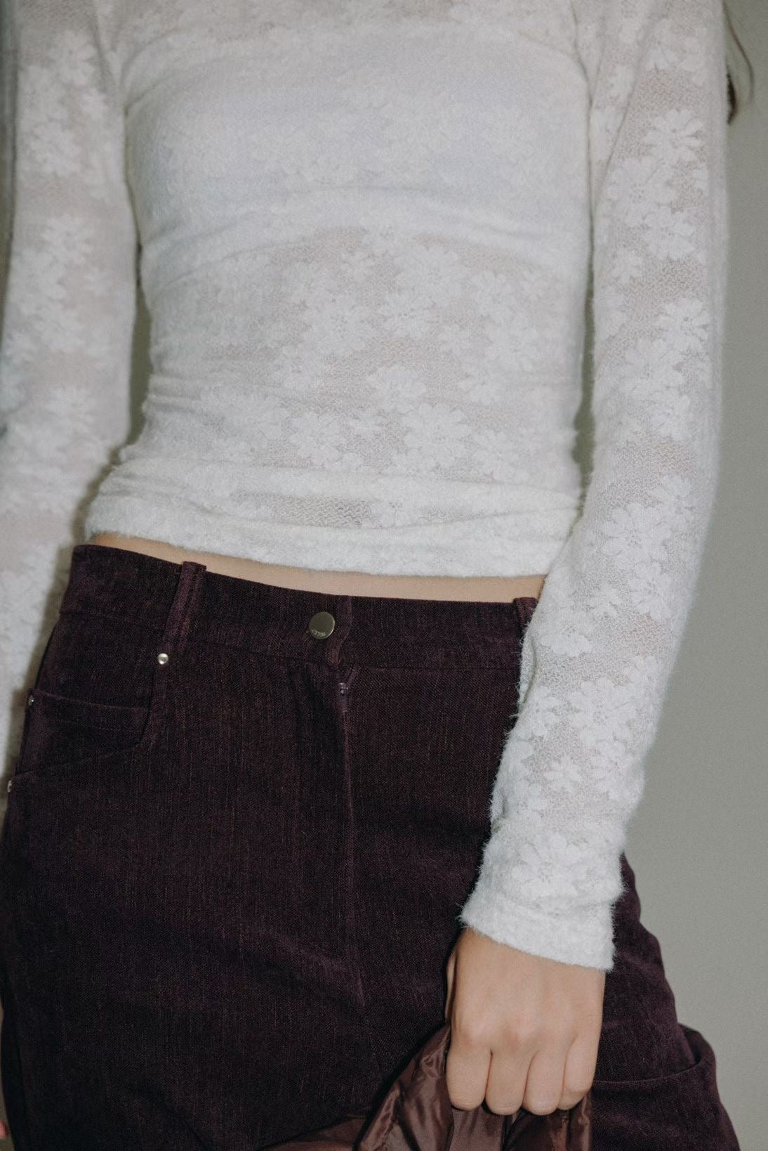 Philomela See Though Lace Top (3 Colors)