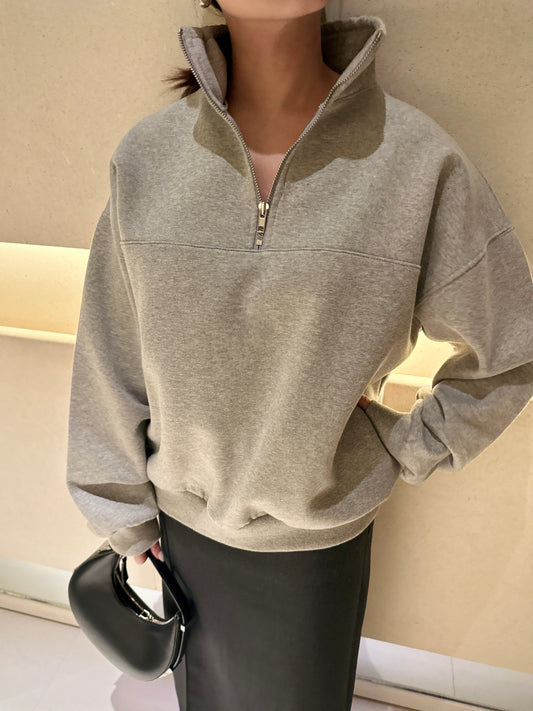 Oversized Zip-top Sweatshirt